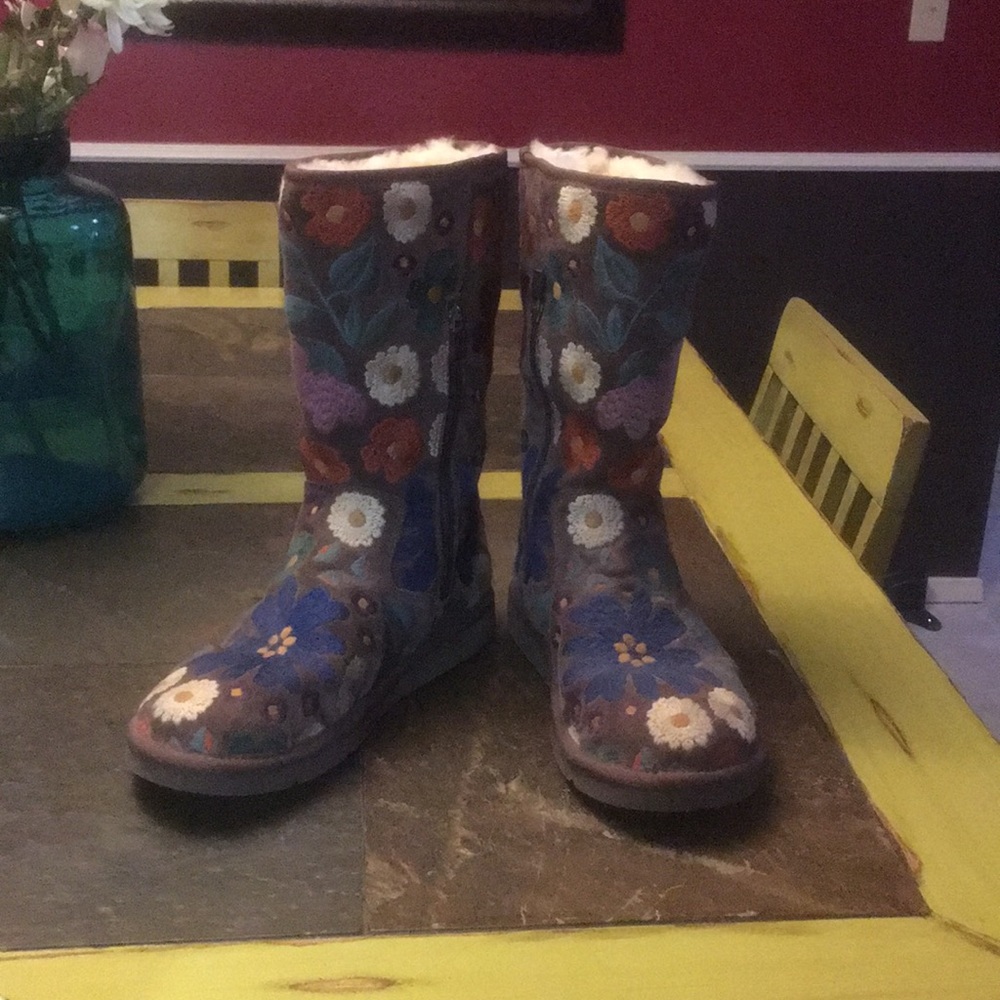 Limited edition embroidered UGG boots